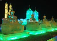 Shenyang International Ice and Snow Festival at Night 