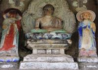 Figure of Buddha Sculpture at Shibaoshan Mountain