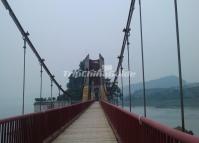 The Bridge Leads to the Shibaozhai Temple