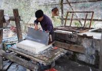 Shiqiao Miao Village Paper Making Guizhou China 