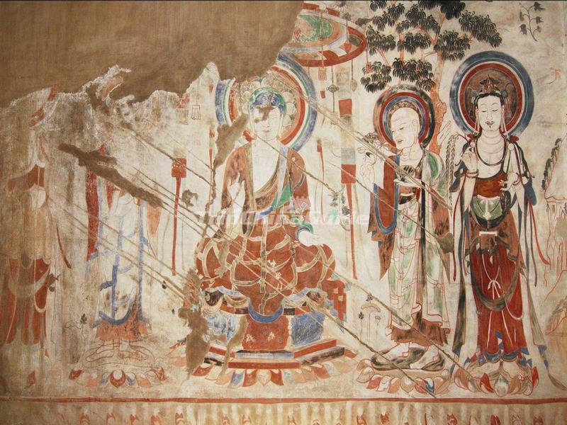 A Mural in a Cave on Silk Road