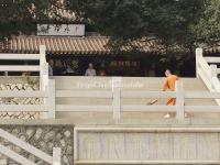 A Monk is Cleaning in South Shaolin Temple, Putian