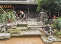 Jiezi Old Town Lifelike Sculptures Chengdu