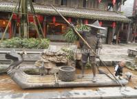 Jiezi Ancient Town Fisherman Sculpture Sichuan