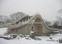 Summer Palace Jade Belt Bridge in Snow