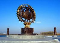 The Solar Totem Statues on Sun Island Harbin