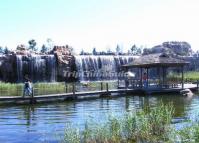 The Artificial Cascade in Harbin Sun Island Scenic Area