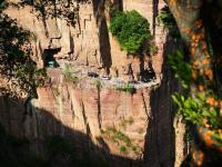 The Guabi (cliff-hanging) Highway in Taihang Mountains