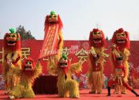 Lion Dance during the Temple Fair in Beijing Ditan Park