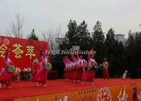 Ethnic Dance Performance During the Temple of Fair