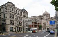 Buildings along The Bund in Shanghai