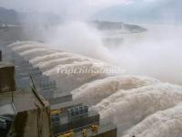 Three Gorges Dam Release Flood Waters