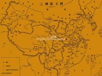 Chinese Map Three Kingdoms 