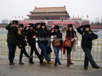 Foreign Girls in Tiananmen Square