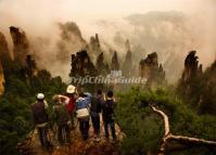 Sea of Clouds Over Tianzi Mountains