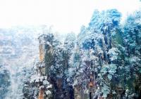 Tianzi Mountain Nature Reserve in Winter