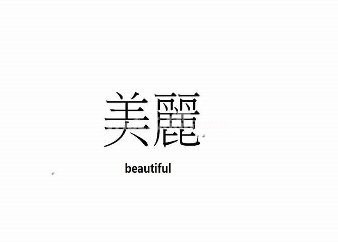 Beautiful in chinese shop writing