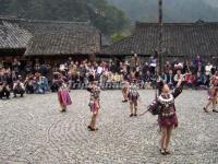 Upper Langde Miao Village Miao People Dance Guizhou 