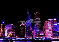 Victoria Harbor Attractive Night Scene China