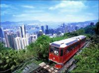 Sightseeing Train at Victoria Peak Hong Kong 