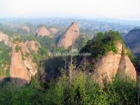 Danxia Landforms in Tongdao Wanfo Mountain