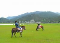 Riding at Wen Lake Lijiang 