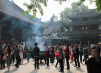Busy Wenshu Temple China