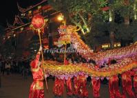 Dragon Lantern Dance at Wenshufang Street China