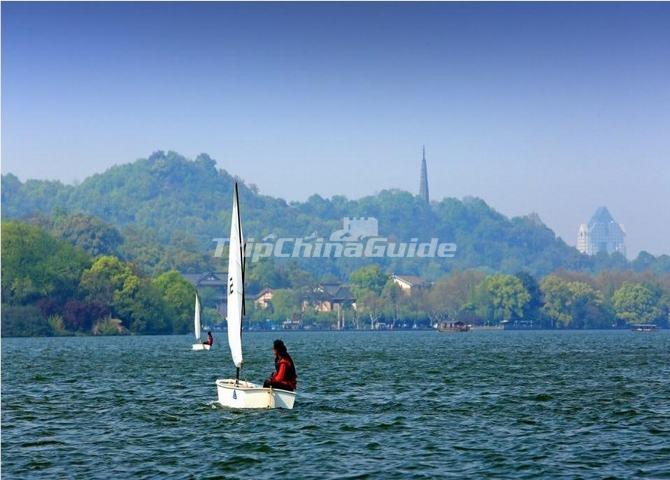 Boating on West Lake Hangzhou