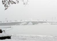 Lingering Snow on the Broken Bridge 