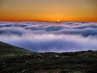 Sea of Clouds and Sunrise in Wutai Mountain