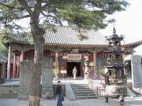 Inside the Luohou Temple in Wutai Mountain