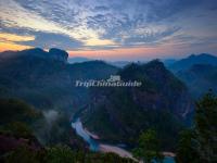 Sunset in Mount Wuyi 