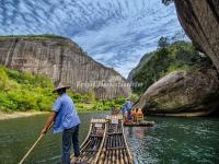 Bamboo Rafting in the Nine-Bend Stream in Mount Wuyi 