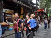 Foreign Tourists in Xi'an Muslim Quarters