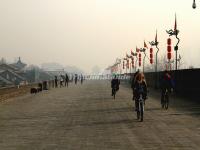 Biking on Xian City Wall