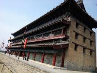 Building on Xi'an City Wall