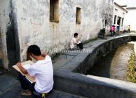 Xidi Village Sketching Huangshan City