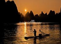 Sunset in Xingping Town Yangshuo