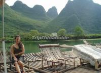 Rafting on the Yulong River in Yangshuo