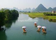 Activities in Yangshuo - Yangshuo Bamboo Rafting along Yulong River 