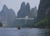 Bamboo Rafting in Yangshuo Yulong River 