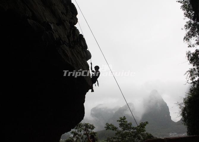 Yangshuo China Rock Climbing 