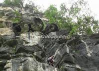 Climbing Rock Mountain in Yangshuo 