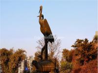 The Yellow Cranes Statue in Wuhan Yellow Crane Tower Park