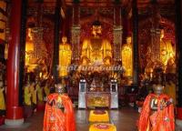 Buddhist Prayer Room at Yongquan Temple Gushan Fuzhou