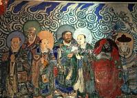 Beautiful Fresco at Yungang Grottoes Shanxi