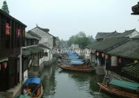 Zhouzhuang Town Boats Jiangsu 