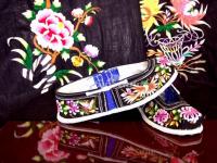 Zhuang Embroidered Satin Shoes