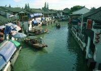 Zhujia Jiao Water Town Boats Shanghai